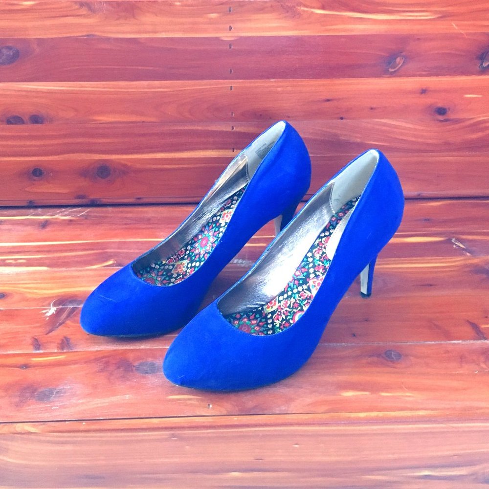 Madden Girl Blue Lapis Heels